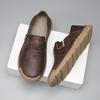 Fashion Leisure Walk Mens Loafers Fashion Slip on Flats Handmade Leather Casual Shoes Simple Moccasin Comfy Driving Footwear Boat Shoes