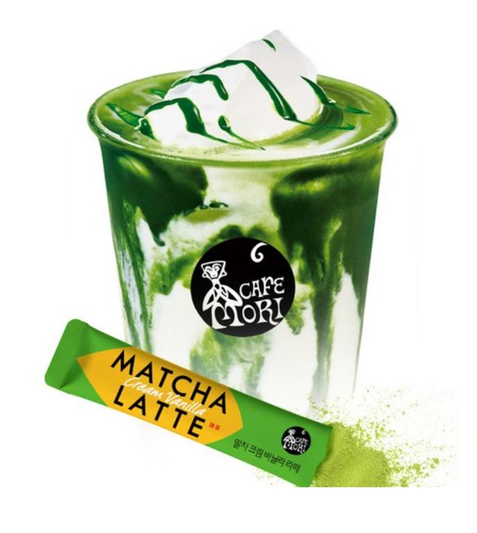 Jardin Rostique Café Mori Matcha Cream Vanilla Latte (10 Sticks) — Smooth & Sweet Green Tea Latte