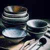 Japanese Ceramic Dòulì Ramen Bowl – Retro Coarse Pottery, High-End, Large Open-Mouth Trumpet Design, Ideal for Home Tableware