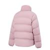 Li Ning Veste courte en duvet pour femme avec col montant 3D et logo à fermeture éclair AYMV186-7