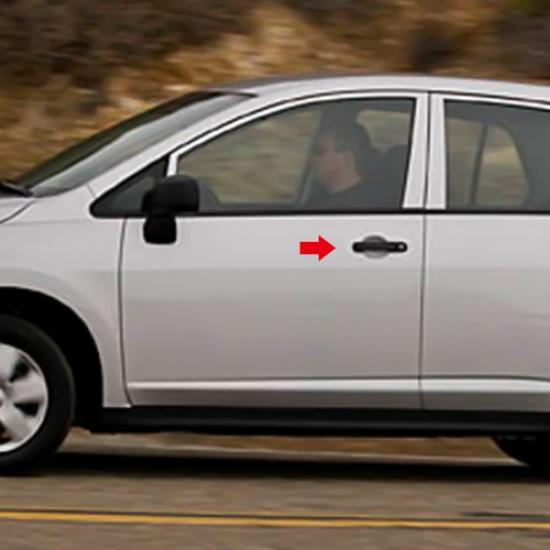 1/2Set Vordere Linke Tür Außen Fahrergriff m. Schlüsselloch 2007-2012 Für Nissan Vers