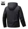 Men's Outdoor Softshell Jacket - Detachable, Windproof & Waterproof, Trendy Mountaineering & Casual Sports Outerwear