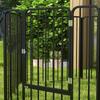 6-Panel Modular Dog Playpen for Indoor and Outdoor, In Steel, 164x83x80 Cm, Black