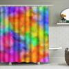 Colorful Shower Curtain Bathroom Decor Waterproof Fabric Print For Home Decoration Multicolor Bath Mat Shower Liner