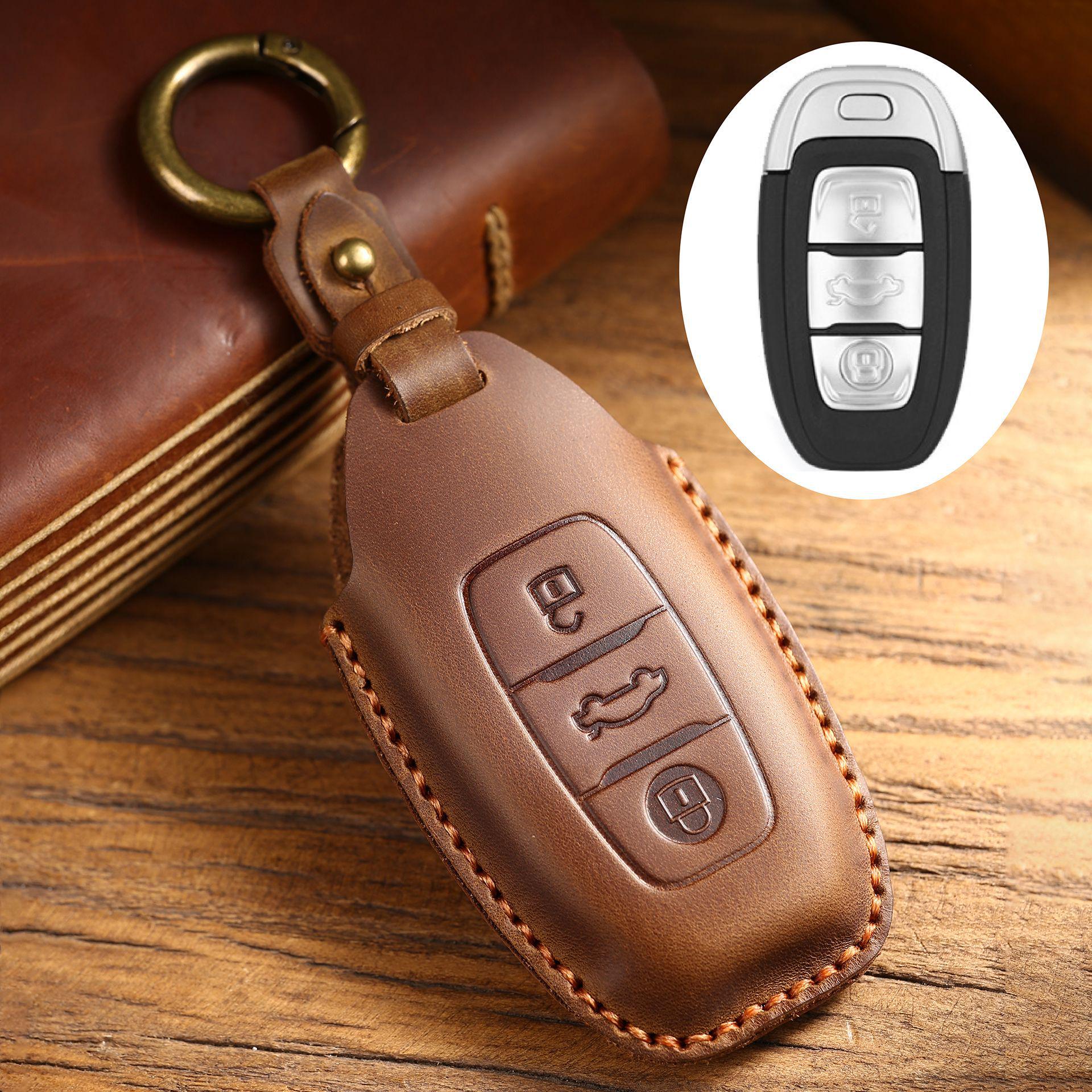 

FAW Hongqi H7 Premium Key Case: Stylish Unisex Car Accessory with High-End Buckle