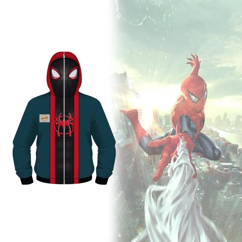 Spider Man Digital Print Hoodie For Men And Women Casual Fall Wear