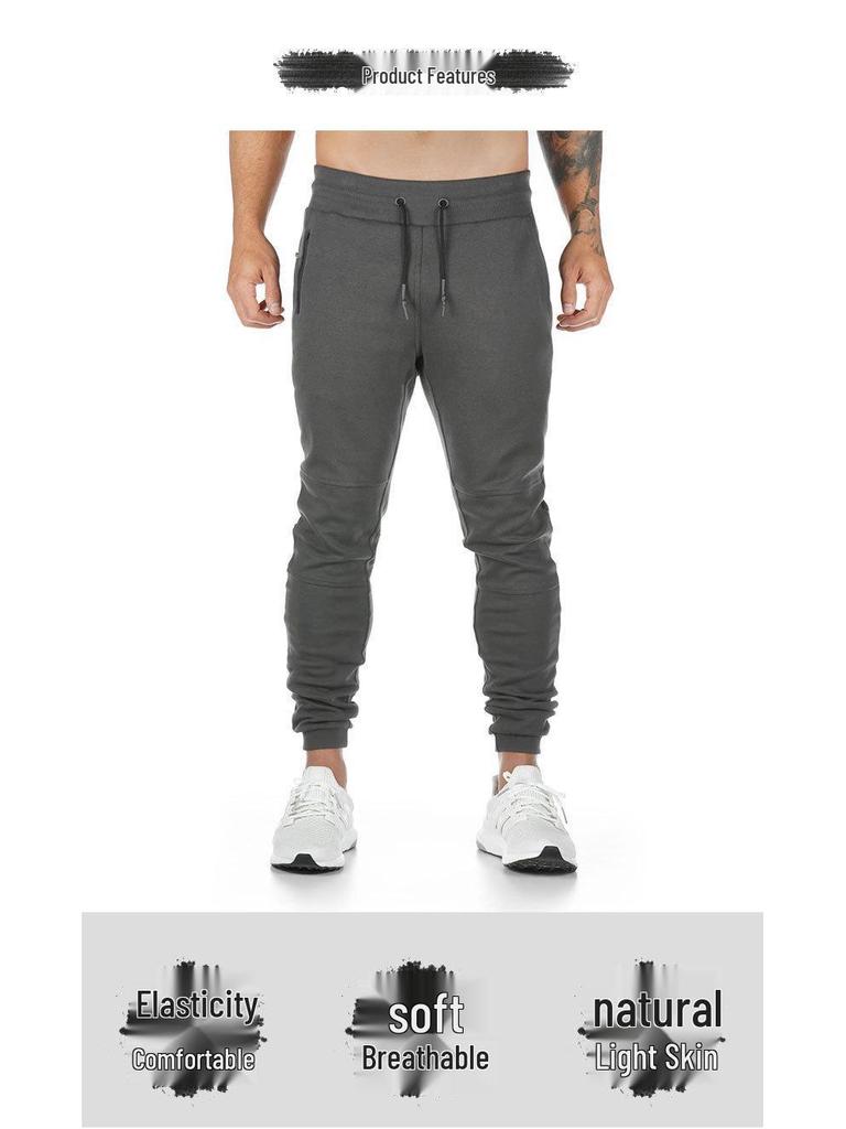 Pánské bavlněné fitness dlouhé kalhoty Muscle Doctor - Evropský a americký sportovní styl