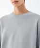 MUSINSA STANDARD Minimal Crew Neck Knit [Light Gray]