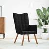 VidaXL Chaise de relaxation Noir Velours, chaise, chaise de salon, fauteuil relax, chaise longue, siège de salon, chaise en 4016816