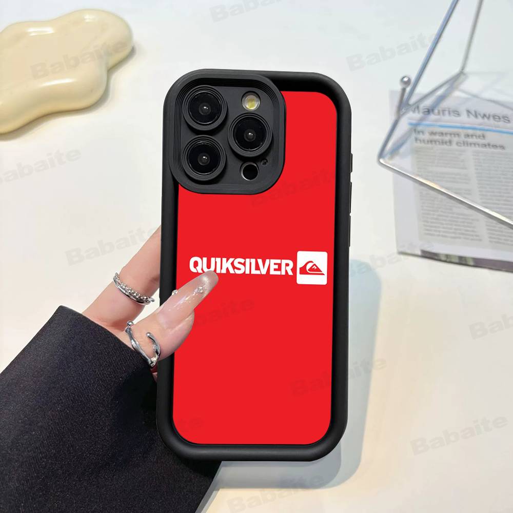 Q-QuiksilverS LOGO Handyhülle Für IPhone 17 16 15 13 11 12 14 Pro Max Plus Silikon Hülle Schale