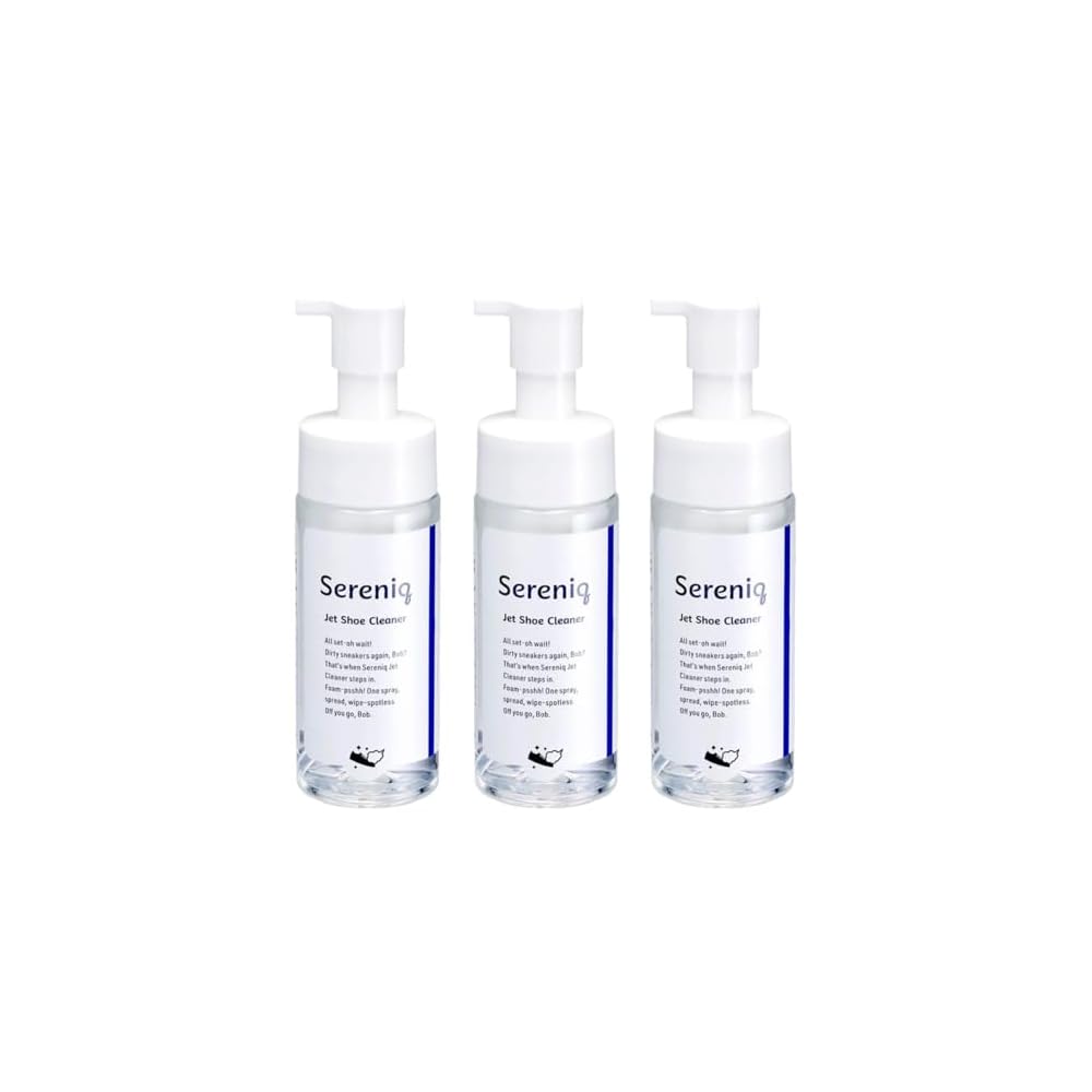 Sereniq Sneaker Cleaner [First in Japan] Jet Foam Nano-Cleaning Ingredients Waterless Deodorizing