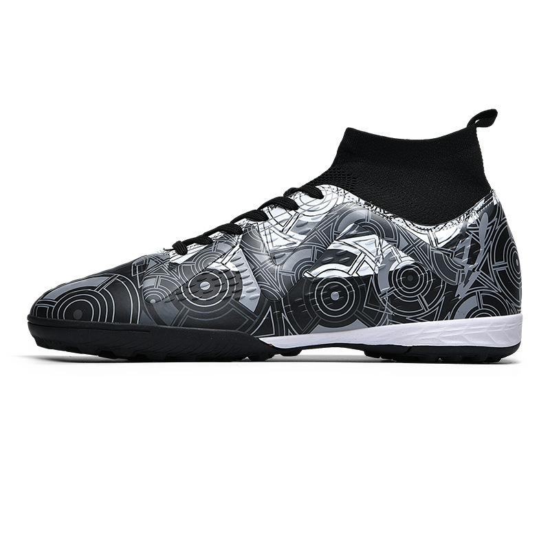 Foreign trade new high-top football shoes AG long nail football shoes TF broken nail training shoes football men