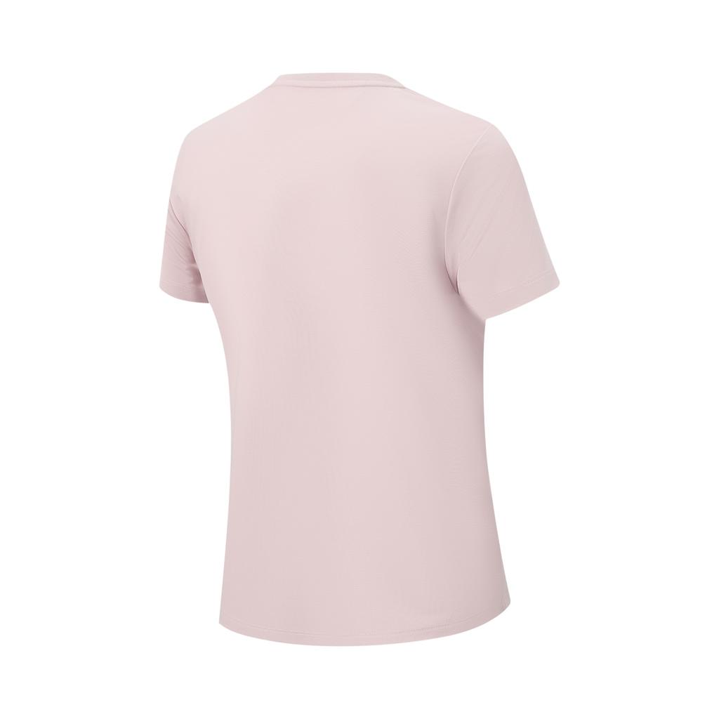 Li-Ning Ice Feel Round Neck Brand Logo Letter Casual Short Sleeve T-Shirt Women T-Shirt ATSW488-5