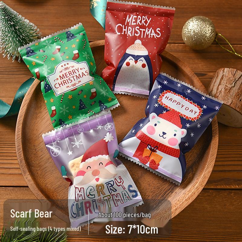Christmas Gift Bag for Candy and Cookies - Kids' Drawstring Ribbon Bag