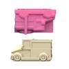 Small Motorcar Concrete Silicone Mold Succulent Flowerpot Cement Plaster Molds