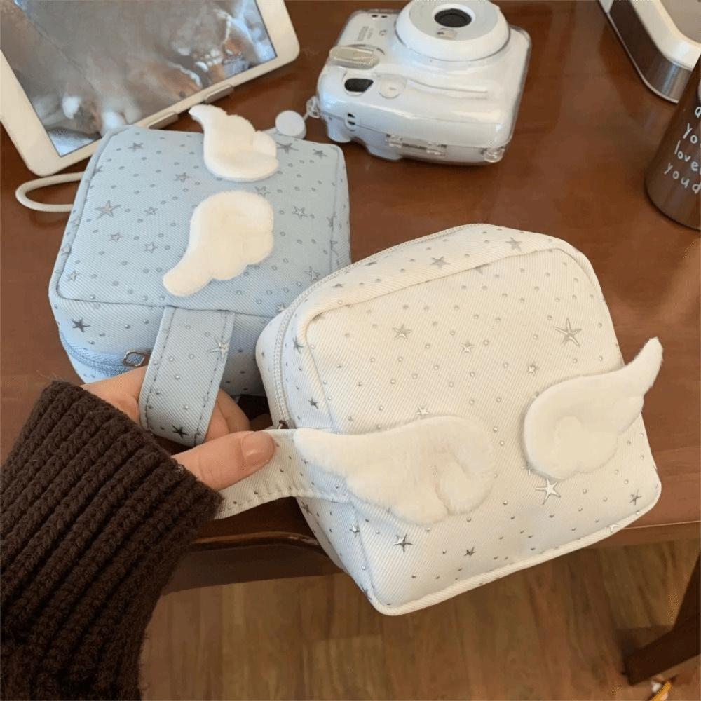 Mini Size Portable Instant Camera Bag with Handle Travel Cosmetic Organizer Women Use