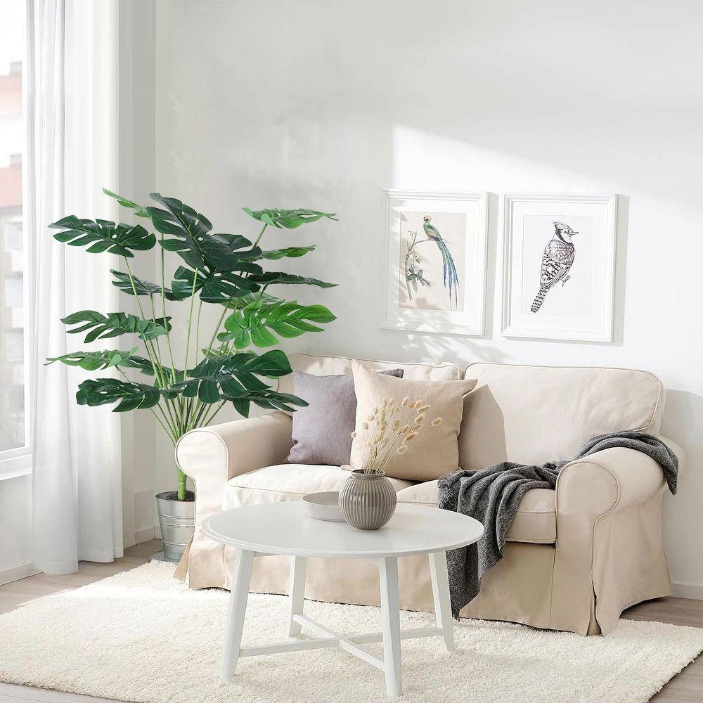 18 Leaves Simulation Plant Palm Tree Faux Greenery Leaves Creative Artificial Plant Leaves  Gift
