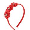 Stylish Floral Rhinestones Headwear Cloth Fabric Comfortable Nonslip Headdress for Casual to Formal Occasion
