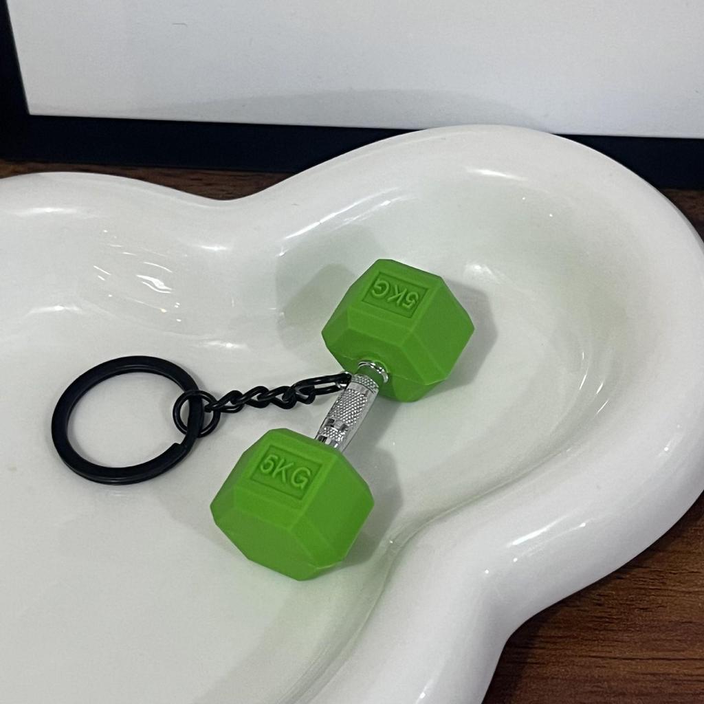 Miu Series Mini Barbell & Dumbbell Plate Keychain Bag Charm