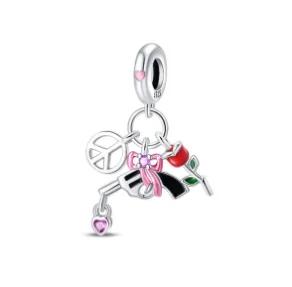 Charm Copper Colors Peace Dove Protects Earth Bead for Authentic Bracelets Do It Yourself Bead Charms Charm Bead Charms Jewellery Making Gift for Wome