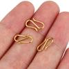 20pcs Stainless Steel S Shape Clasps Gold Color DIY Necklace S Hooks Bracelets Connectors Jewelry Making Finding Wholesale