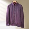 Di Bin Ze Men's Plus Size Cashmere Blend Warm Business Shirt