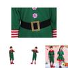 Hochwertiges Weihnachtself Kostüm Set für Kinder für Weihnachtsfeiern Cosplay Rollenspiel