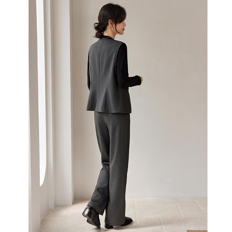Women's Elegant Vest & Trousers Two-Piece Suit