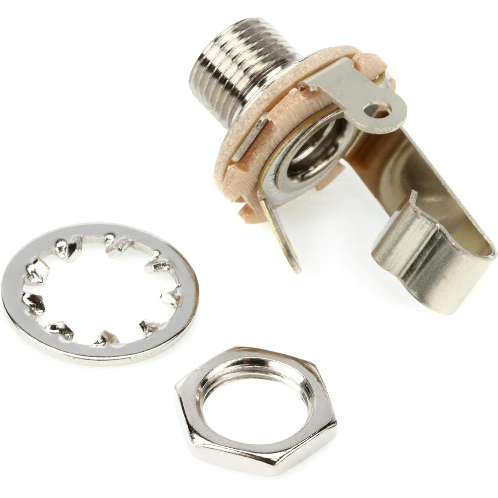 Fender 1/4" 2-Conductor Guitar Output Jack with Mounting Hardware Output Jack