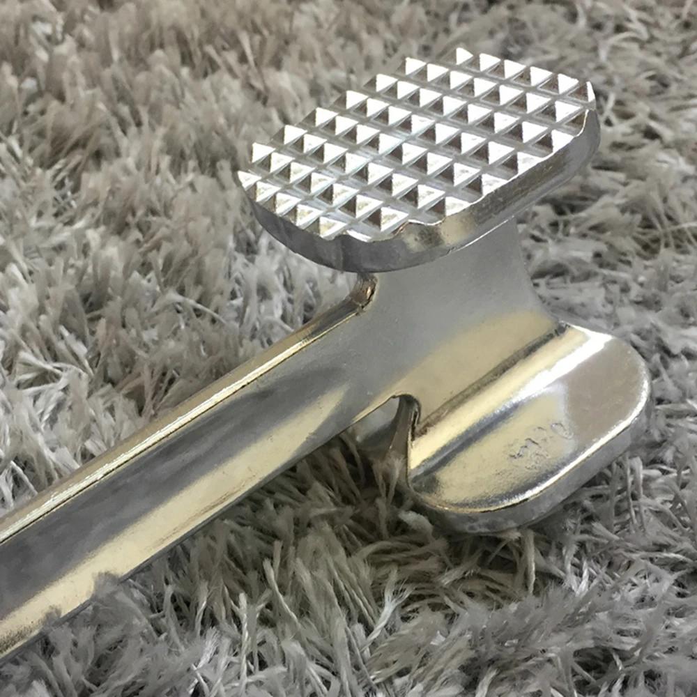 19/24cm Meat Tenderizer Hammer Household Aluminum Alloy Steak Metal Mallet Kitchen Tool Heavy Duty Double-Sided Tenderizer