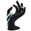 Black OK Hand Gestured Rings Display Stand Earrings Bracelet Holder Jewelry Organizers (Resin)