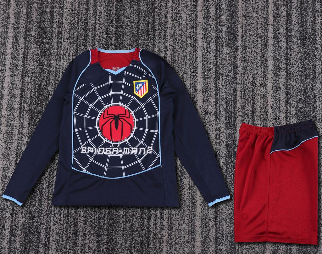 Kinder Vintage Langarm Fußballtrikot: Brasilien, Manchester United, Real Madrid & Barcelona Designs