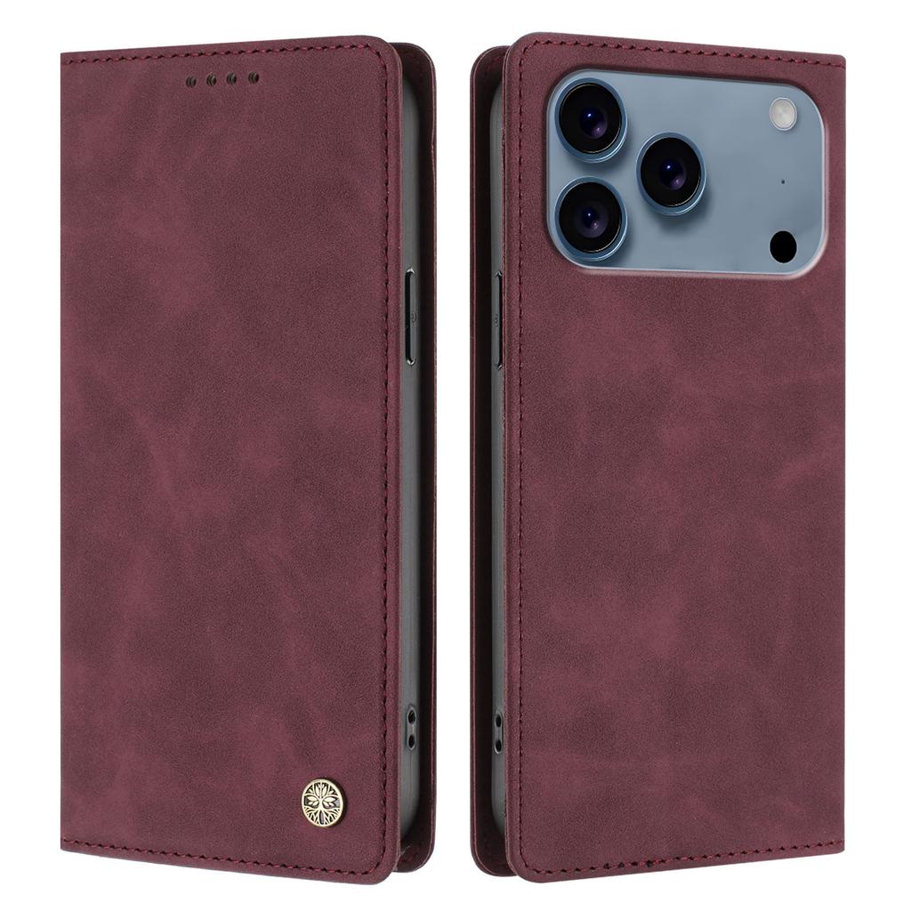 For iPhone 17 Pro HX Case RFID Blocking Wallet Stand Leather Flip Phone Cover