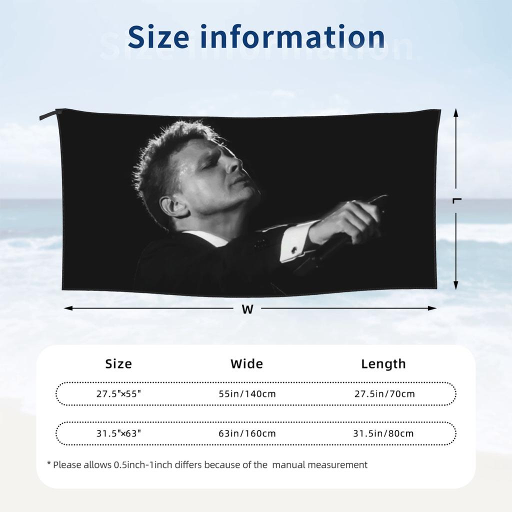 Luis Miguel Singer Beach Towel Soft Microfiber Quick Dry Absorbent Quick Towels For Pool