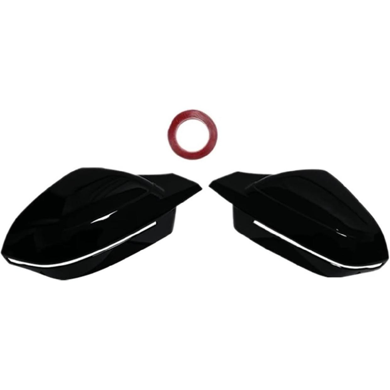 

Side Wing Rearview Mirror Cover Cap Compatible For BMW 7 I7 I5 5 Series G60 G61 G68 G70 G90 2023-2024 M3 Carbon/Black(Gloss Black) Gloss Black