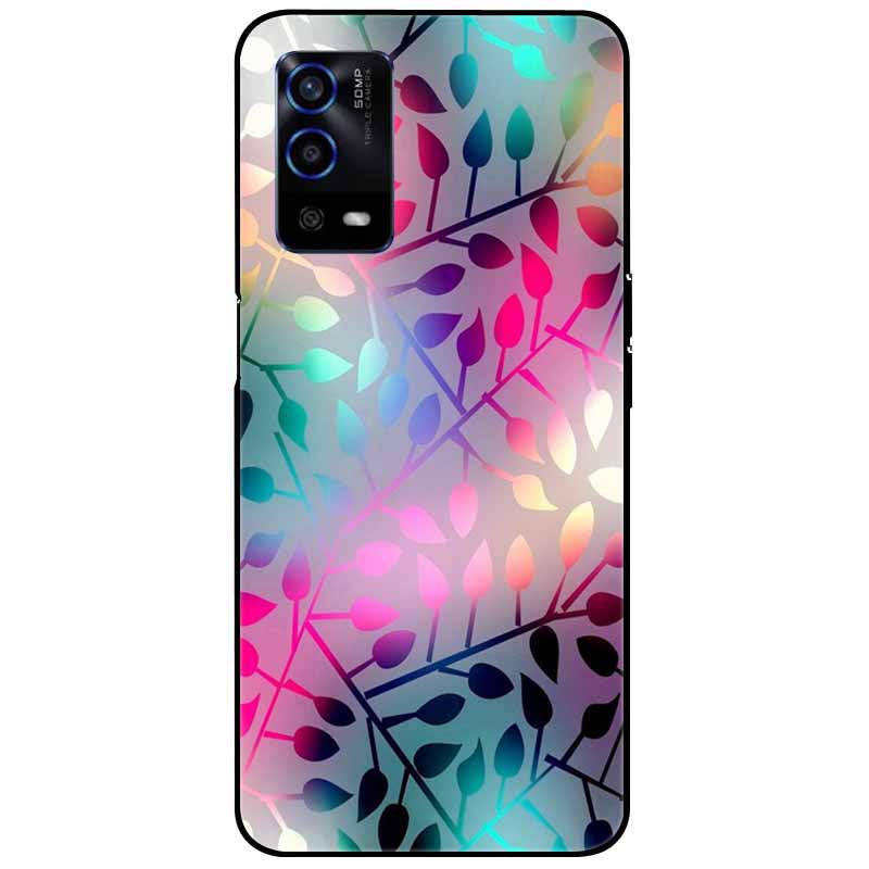 For Oppo A55 4G Case A 55 Silicone Soft Painted TPU Black Cover for Oppo A55 Case CPH2325 Cute Funda Coque for OPPOA55 6.51''