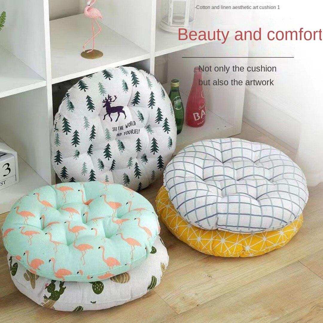 

Утолщенная подушка Стул Скамейка Круглый Татами Студент Симпатичный Учитель Мат Батт Летний Хлопчатобумажный коврик