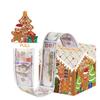 House Gingerbread Man Pattern Paper Gift Box Christmas Celebration Decor Props