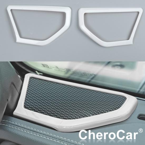 2XCar Interior Accessories A pillar Speaker Trim for  Jeep Wrangler JL &JT White