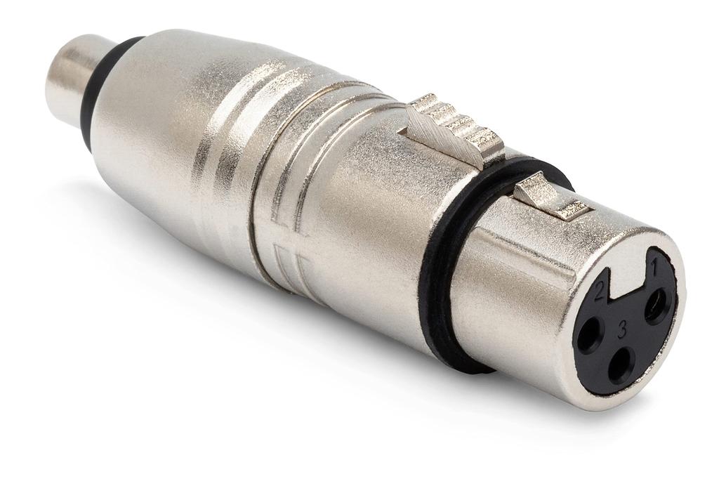Hosa GXF-132 RCA female to XLR 3 pin female conversion adapter