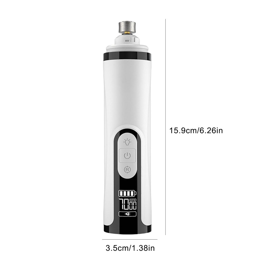 Electric Pet Nail Trimmer Rechargeable Dog Nail Trimmer Quiet Cat Nail Grinder Suitable for Small Middle Large Dogs and Cats