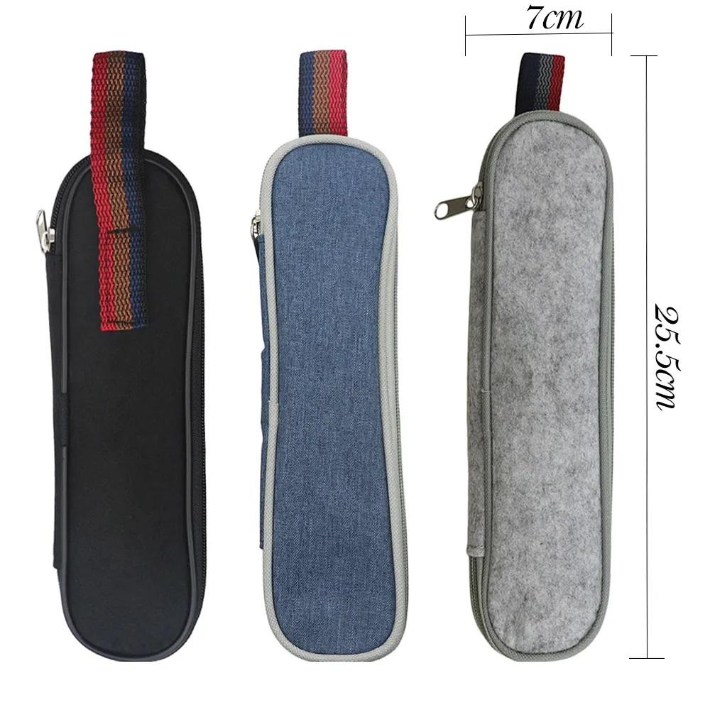 Travel Hiking Portable Dinnerware Set with Pouch Reusable Stainless Steel Straw Cutlery Knife Spoon Fork Chopsticks Silverware