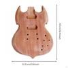 DoubleContoured Unfinished Guitar Body | cut Pickup Cavities, PreDrilled Mounting Holes, Electric