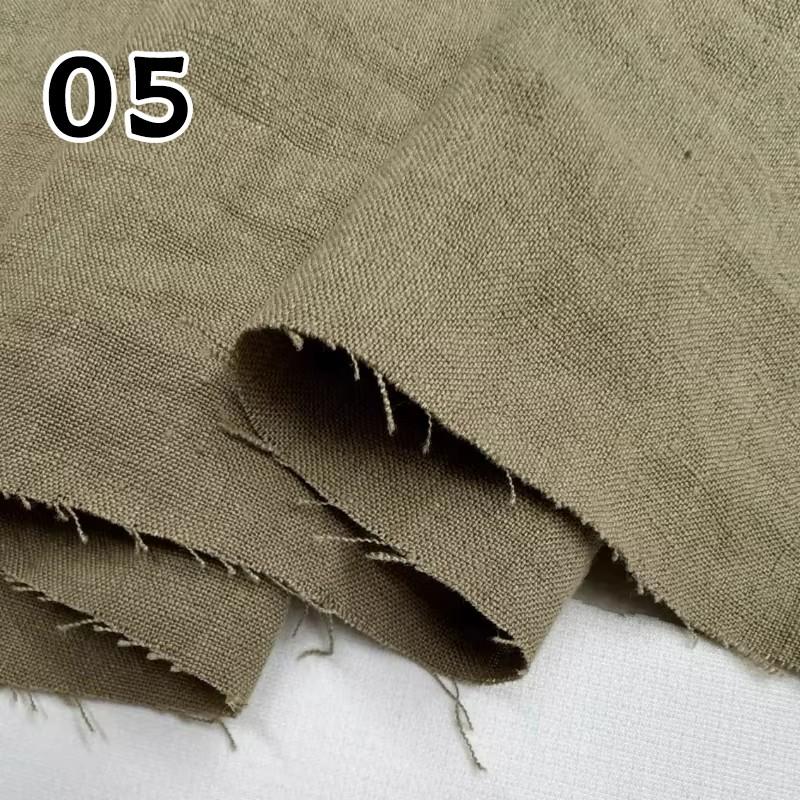 Linen and Ramie Hanfu Fabric Soft Breathable Against Skin Cloth Natural Yarn-dyed Dress Robe Hanfu Dress DIY Designer Wholesale