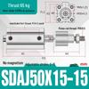 Adjustable Stroke Pneumatic Thin Cylinder - Piston Rod Sizes: 16/20/25/32/40/63