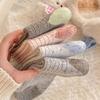 Girls Who Keep Their Feet Warm In Autumn and Winter Can Come Up with Some Warm Woolen Socks. Multicolored Mid-calf Socks Are Versatile for Ladies