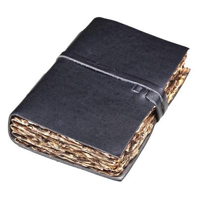 Lederjournal, gebrannte Kanten, Papiernotizbuch, 17,78 cm, Premium-Tagebuch