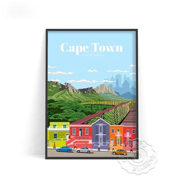 World City Travel Poster, Japan Tokyo Osaka Poster, Spain Madrid Watercolor Print, Florence Milan Santiago Chicago Wall Decor No Frame