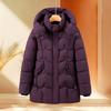 Winter new medium and long hooded large size down cotton-padded clothes keep warm, foreign style thickened and thin loose cotton-padded jackets women