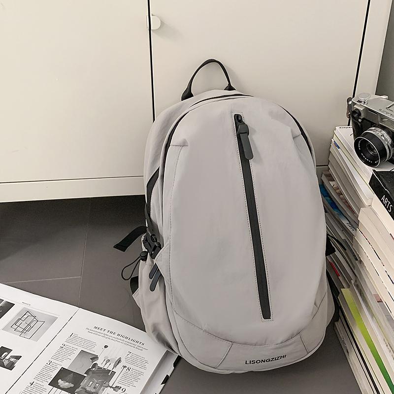 Schulranzen mit großer Kapazität für Studenten Damen Reise-Rucksack Einfarbiger Rucksack